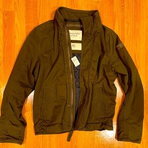 Abercrombie and Fitch Olive Jacket size XL